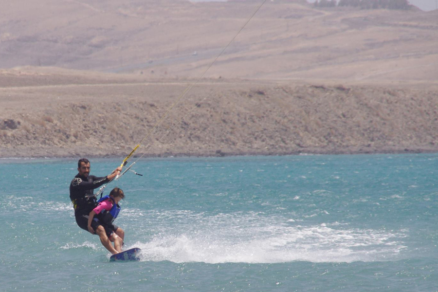 father-son-kitesurfing