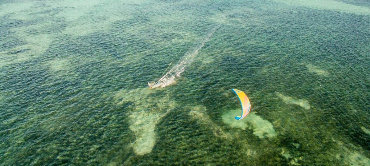 Kitesurfing in Zanzibar, Tanzania