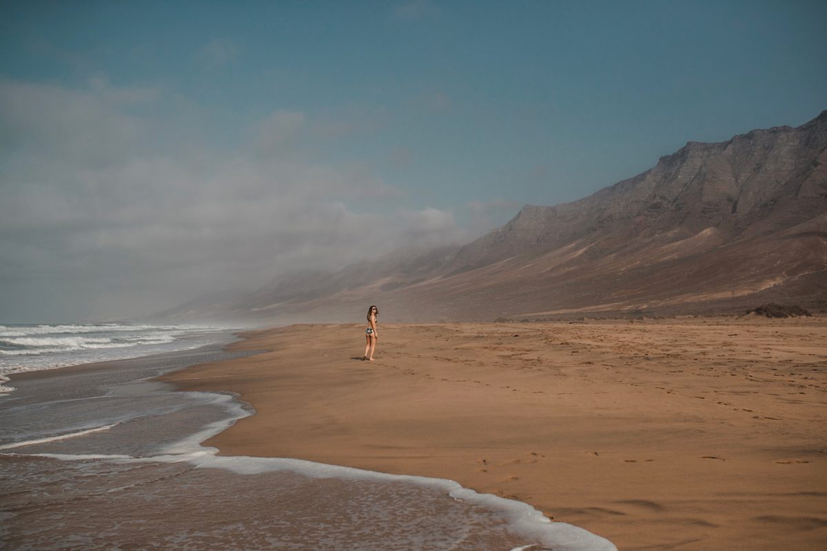 Kitesurfing in south Fuerteventura
