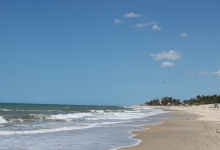 Kitesurfing in Cumbuco, Brazil