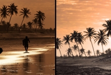 Kitesurfing in Cumbuco, Brazil