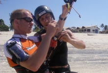 Kitesurfing in Cumbuco, Brazil