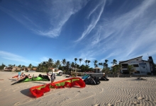 Kitesurfing in Cumbuco, Brazil