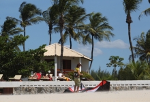 Kitesurfing in Cumbuco, Brazil