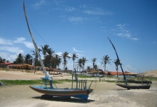 Kitesurfing in Cumbuco, Brazil