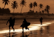 Kitesurfing in Cumbuco, Brazil