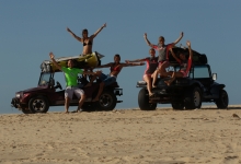 Kitesurfing in Cumbuco, Brazil