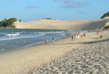 Kitesurfing in Gostoso, Brazil