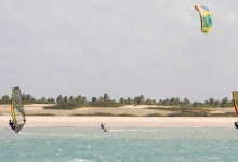 Kitesurfing in Gostoso, Brazil